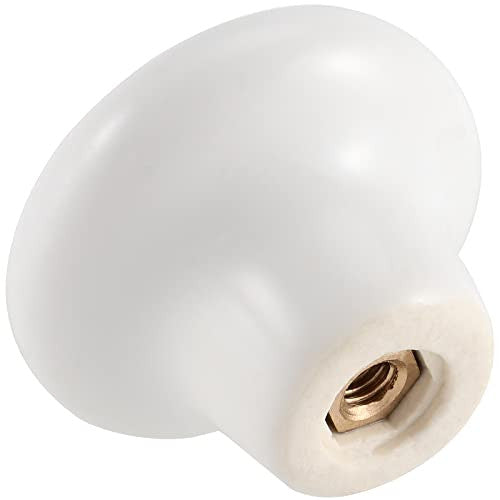 ZEONHEI 35 darabos fehér kerámia szekrényfogantyú 32mm kerek bútorfogantyú