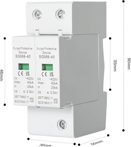 DEWIN 220V 2P 40KA túlfeszültségvédő 1 darabos