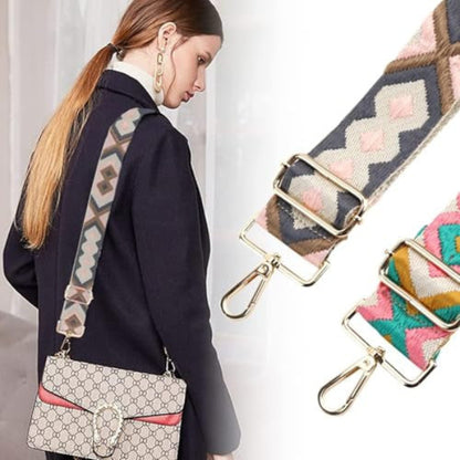 Breiter állítható vállpánt 5 cm széles táskapánt boho stílusú 80-130 cm állítható 2
