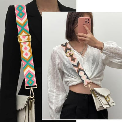 Breiter állítható vállpánt 5 cm széles táskapánt boho stílusú 80-130 cm állítható 2
