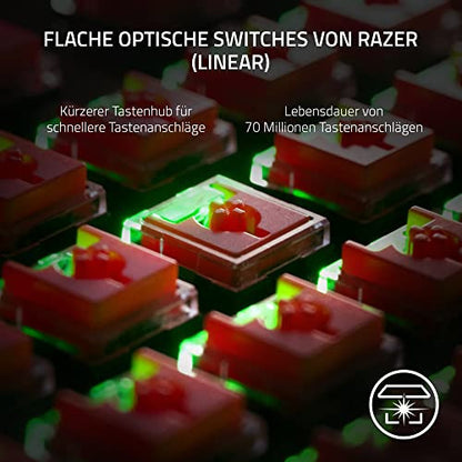 Razer DeathStalker V2 Pro Tenkeyless piros kapcsoló - vezeték nélküli optikai