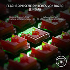 Razer DeathStalker V2 Pro Tenkeyless piros kapcsoló - vezeték nélküli optikai