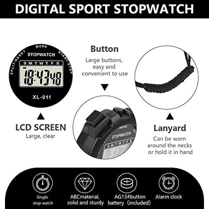 Vicloon sport stopperóra, digitális stopperóra nagy kijelzővel, sport stopperóra