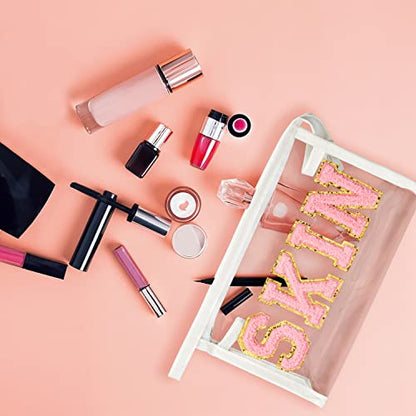 SKIN átlátszó kozmetikai táska cipzárral, vízálló, hordozható PVC sminktáska nőknek