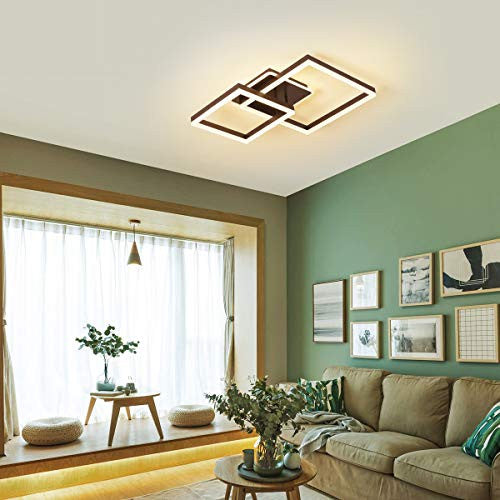 Becailyer LED mennyezeti lámpa, 80 W, modern LED, dimmelhető, süllyesztett akril