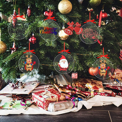 TSKDKIT 50 darabos akrillemez karácsonyi díszítéshez