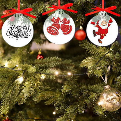 TSKDKIT 50 darabos akrillemez karácsonyi díszítéshez