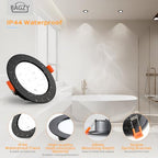 BAGZY LED süllyesztett mennyezeti lámpa 9W 10 darabos, 900LM, meleg fehér 3000K