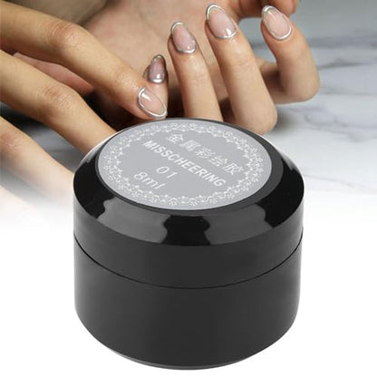 Hacaus 8 ml-es fémes körömlakk ezüst 01