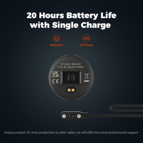 moofit HW401 pulzusmérő karkötő, IP67 vízálló, Bluetooth/ANT+ támogatás, újratölthető