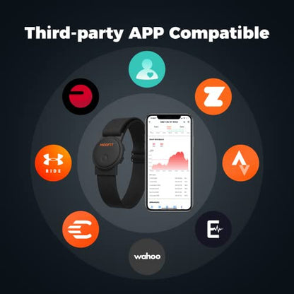 moofit HW401 pulzusmérő karkötő, IP67 vízálló, Bluetooth/ANT+ támogatás, újratölthető
