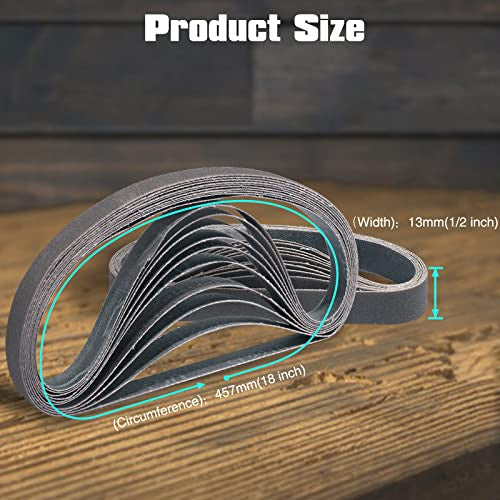 Sruhrak csiszolószalag 13 x 457mm 30 darabos, 800 szemcse, szilícium-karbid