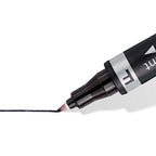 STAEDTLER Lumocolor permanent duo marker fekete, 5 darabos