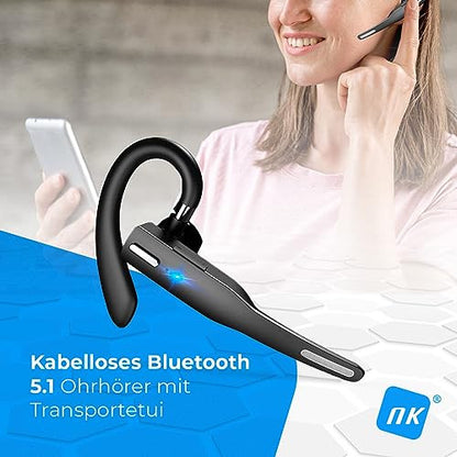 NK vezeték nélküli Bluetooth 5.0 fejhallgató mikrofon, tiszta hangrögzítés, 100 mAh