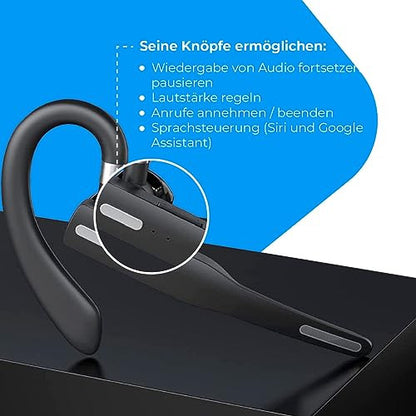 NK vezeték nélküli Bluetooth 5.0 fejhallgató mikrofon, tiszta hangrögzítés, 100 mAh