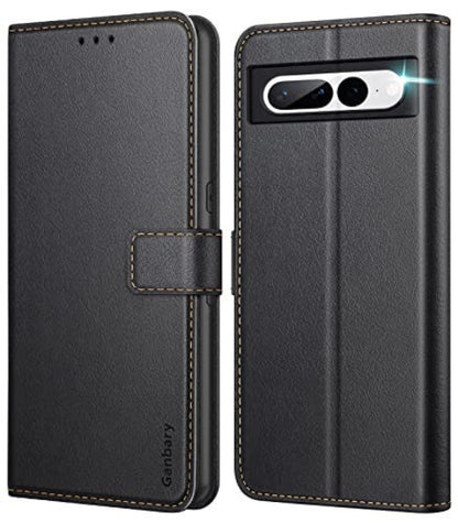 Ganbary Google Pixel 7 Pro tok, prémium bőr kártyatartó, mágneszár, állvány funkció