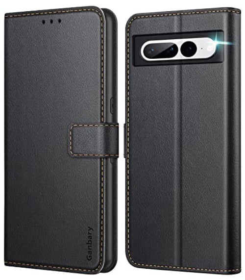 Ganbary Google Pixel 7 Pro tok, prémium bőr kártyatartó, mágneszár, állvány funkció