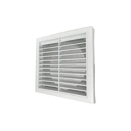 GEFONG műanyag falrács 150mm rovarhálóval fehér, 1 darabos