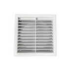 GEFONG műanyag falrács 150mm rovarhálóval fehér, 1 darabos