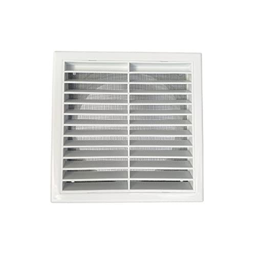 GEFONG műanyag falrács 150mm rovarhálóval fehér, 1 darabos