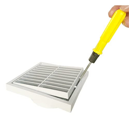 GEFONG műanyag falrács 150mm rovarhálóval fehér, 1 darabos