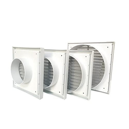 GEFONG műanyag falrács 150mm rovarhálóval fehér, 1 darabos