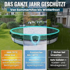Planenfux® medence téli takaró ? 320-366 cm 2 az 1-ben, 200 g/m? PE, klór- és