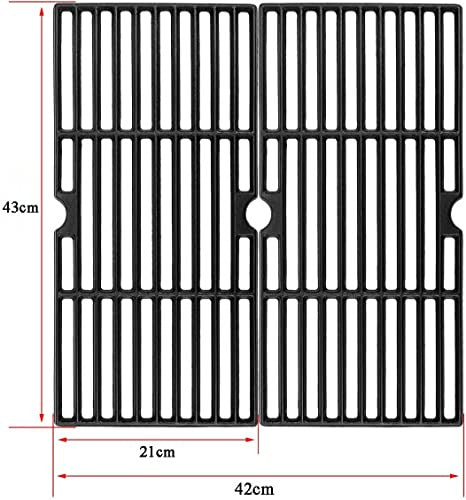 GFTIME 43 x 21CM öntöttvas sütőrács 2 darabos