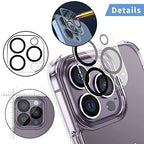 3 darabos kamera védőüveg iPhone 12 Pro-hoz 3D lencse fólia, karcálló, 9H keménység
