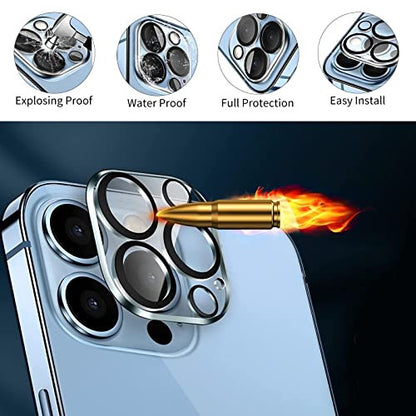 3 darabos kamera védőüveg iPhone 12 Pro-hoz 3D lencse fólia, karcálló, 9H keménység