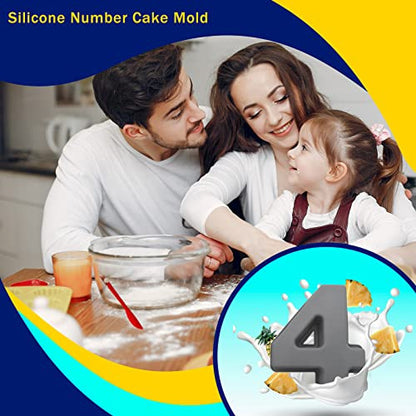 Szilikon tortaforma számok 3D számok, születésnapi, esküvői, évfordulós torta