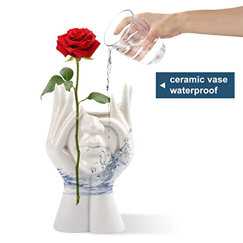 CEMABT arc váza, virágváza, asztali dekoráció, kerámia test váza, női forma, ideális