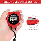 Vicloon digitális sport stopperóra nagy kijelzővel piros