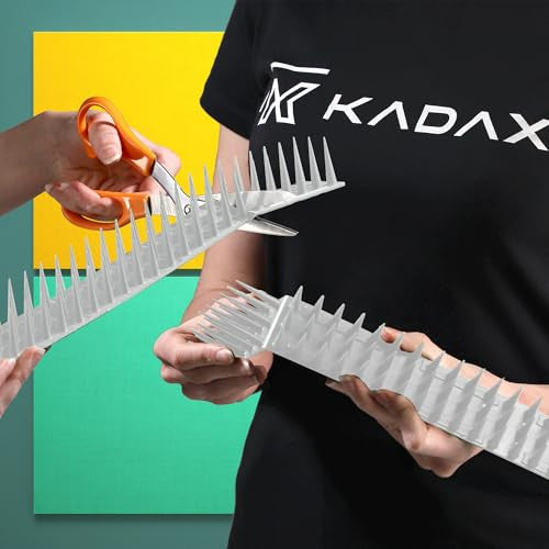 KADAX műanyag madártüskék, 51 x 4 x 3 cm, falra, kerítésre, galambriasztó, madarak