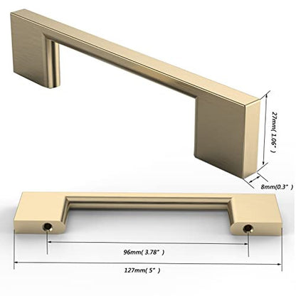 FURNIWARE 5 darabos bútorfogantyú arany, 96 mm furattáv