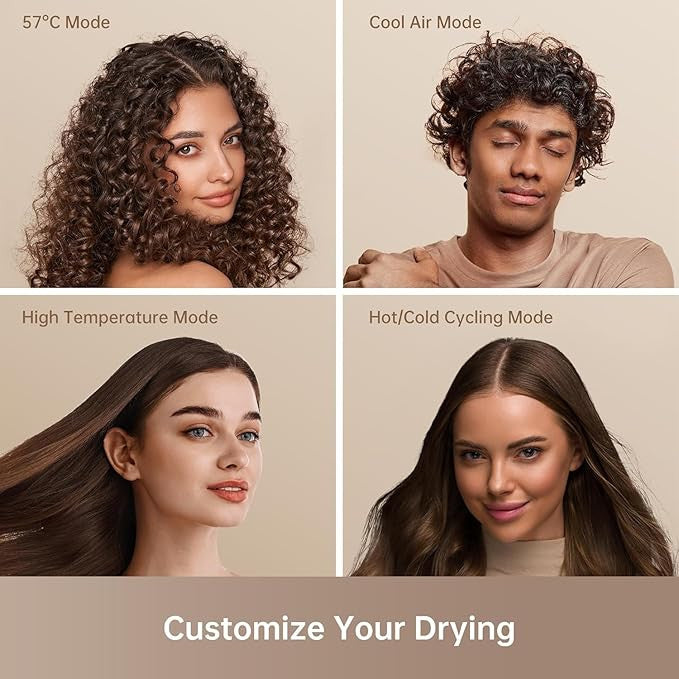Dreame Hair Glory hajszárító, gyors szárítás, 110.000 ford/perc, 70 m/s légáram