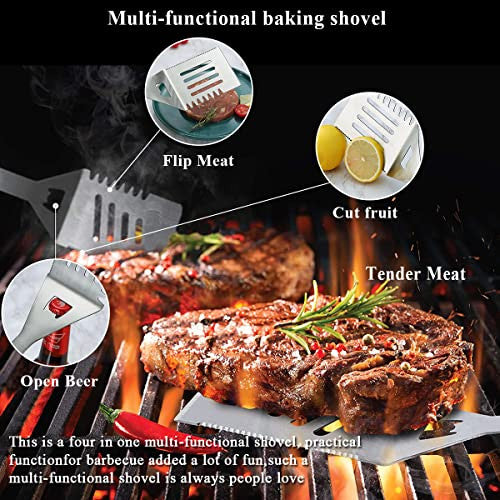 Berglander BBQ eszközkészlet 10 darabos ezüst