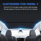 ThinsGo Tesla Model Y napellenző UV-védelem, ezüst