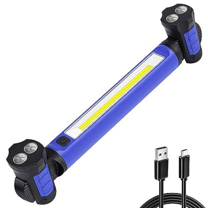 Work Light 2500LM LED munkalámpa 5200mAh, újratölthető, mágneses, akasztós, vezeték