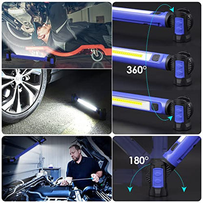 Work Light 2500LM LED munkalámpa 5200mAh, újratölthető, mágneses, akasztós, vezeték