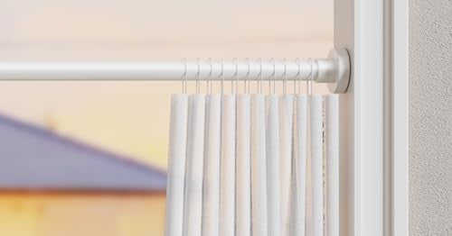 1 darab zuhanyfüggöny rúd fúrás nélkül, rozsdamentes acél, állítható 110-200cm