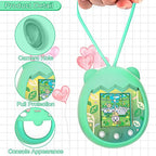 Oziral szilikon tok Pix Electronic Virtual Pet játékkonzolhoz, kézpánttal zöld