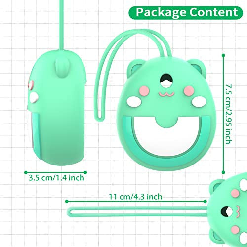 Oziral szilikon tok Pix Electronic Virtual Pet játékkonzolhoz, kézpánttal zöld