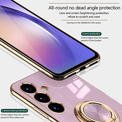 Urarssa Samsung Galaxy A54 5G tok szilikon, gyűrűs, mágneses, szürke