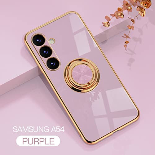 Urarssa Samsung Galaxy A54 5G tok szilikon, gyűrűs, mágneses, szürke