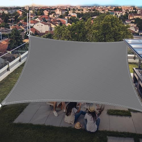 OZMI A003 téglalap alakú napvitorla, 3 x 4 m, PES szélvédő napellenző UV-védelemmel