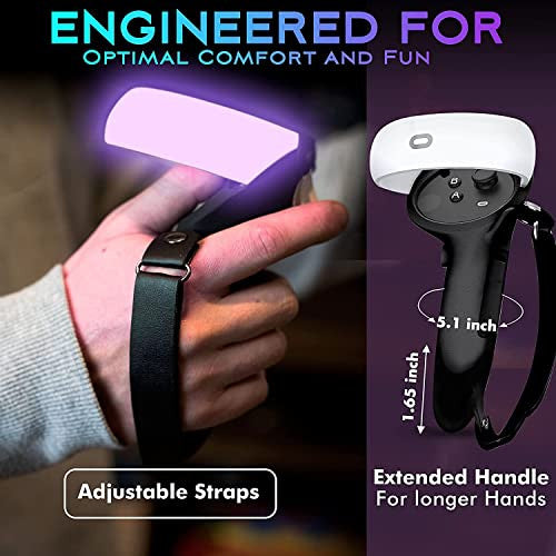 Auyuiiy kontroller markolat Meta Oculus Quest 2-hez hosszabbított markolat, egyszerű