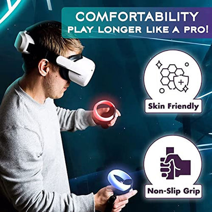 Auyuiiy kontroller markolat Meta Oculus Quest 2-hez hosszabbított markolat, egyszerű