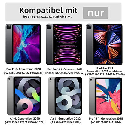 HOU iPad Air 5. gen 2022 billentyűzet, iPad Pro 11 hüvelykes billentyűzet