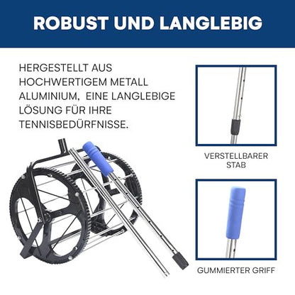 Effekt Manufaktur Teniszlabda-tartó 1 darabos, fekete kék fogantyúval